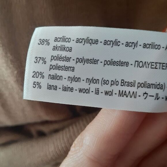 Nwt Zara Tan Wool Blend Turtle Neck Sweater - Picture 9 of 12